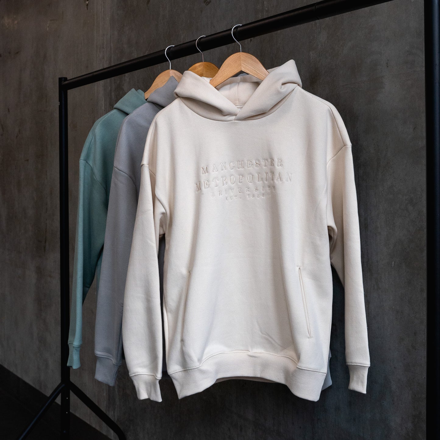 Oversized Embroidered MMU Hoodie