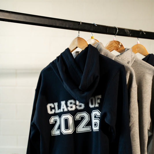 MMU Class of 2026 front print Hoodie | Manchester Met Graduation Hoodie