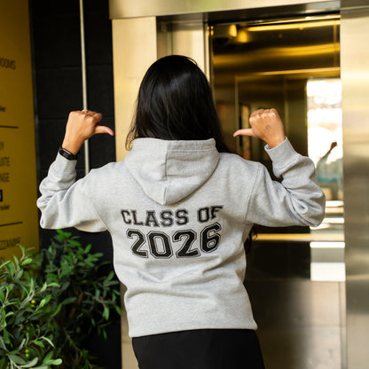 MMU Class of 2026 front print Hoodie | Manchester Met Graduation Hoodie
