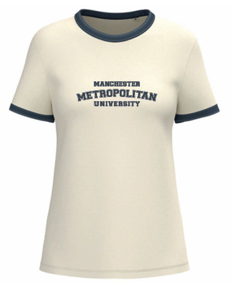 Manchester Met Ringer Female Tshirt