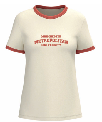 Manchester Met Ringer Female Tshirt